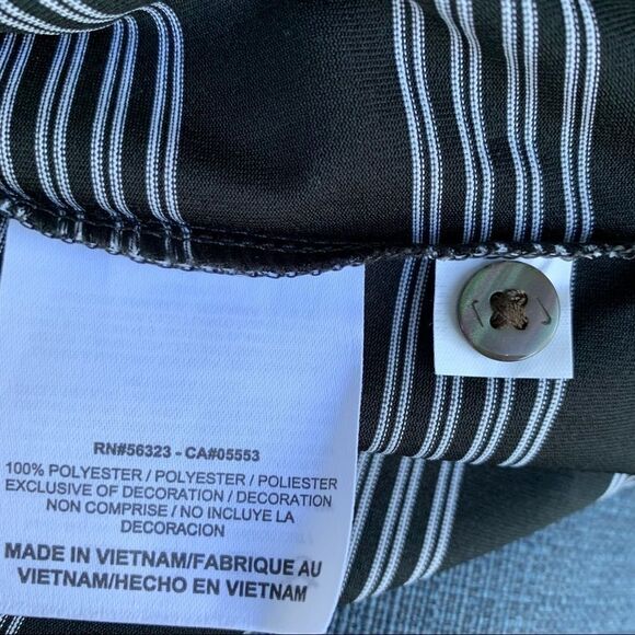 WOMEN’S Nike golf black with white stripes shirt L - Picture 4 of 8